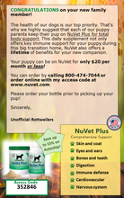 Load image into Gallery viewer, Nuvet Pet Supplements