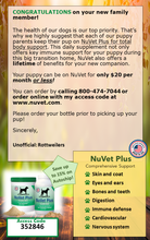 Load image into Gallery viewer, Nuvet Pet Supplements

