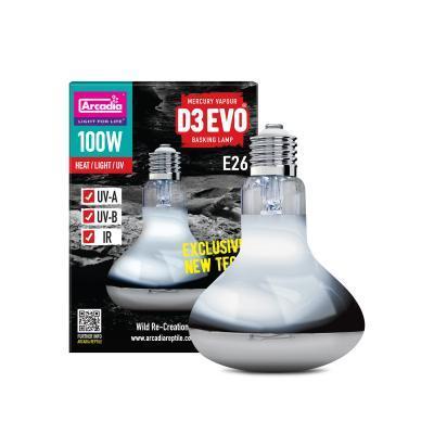 Arcadia D3 Evo Mercury Vapor Bulb 100w